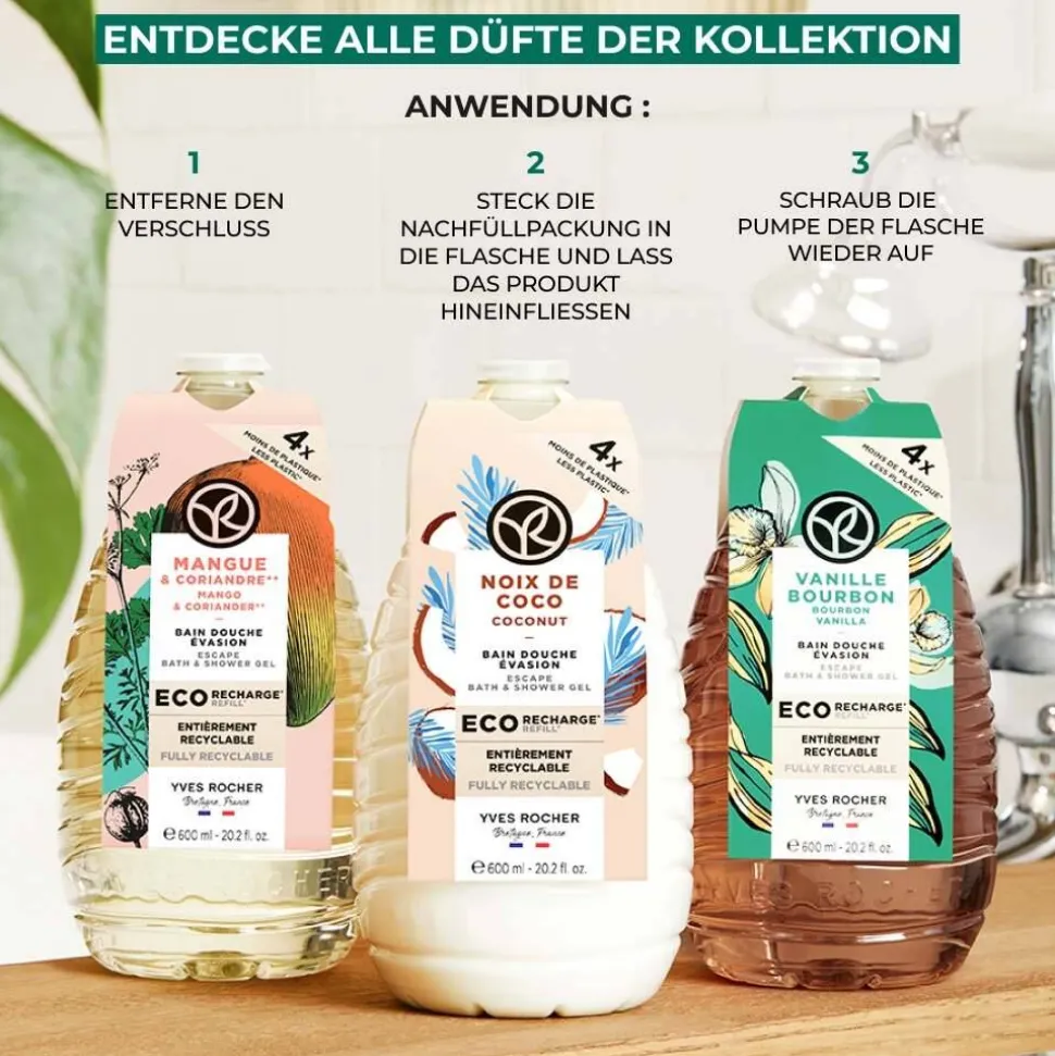 Nachfüllpack Duschgel Bourbon-Vanille