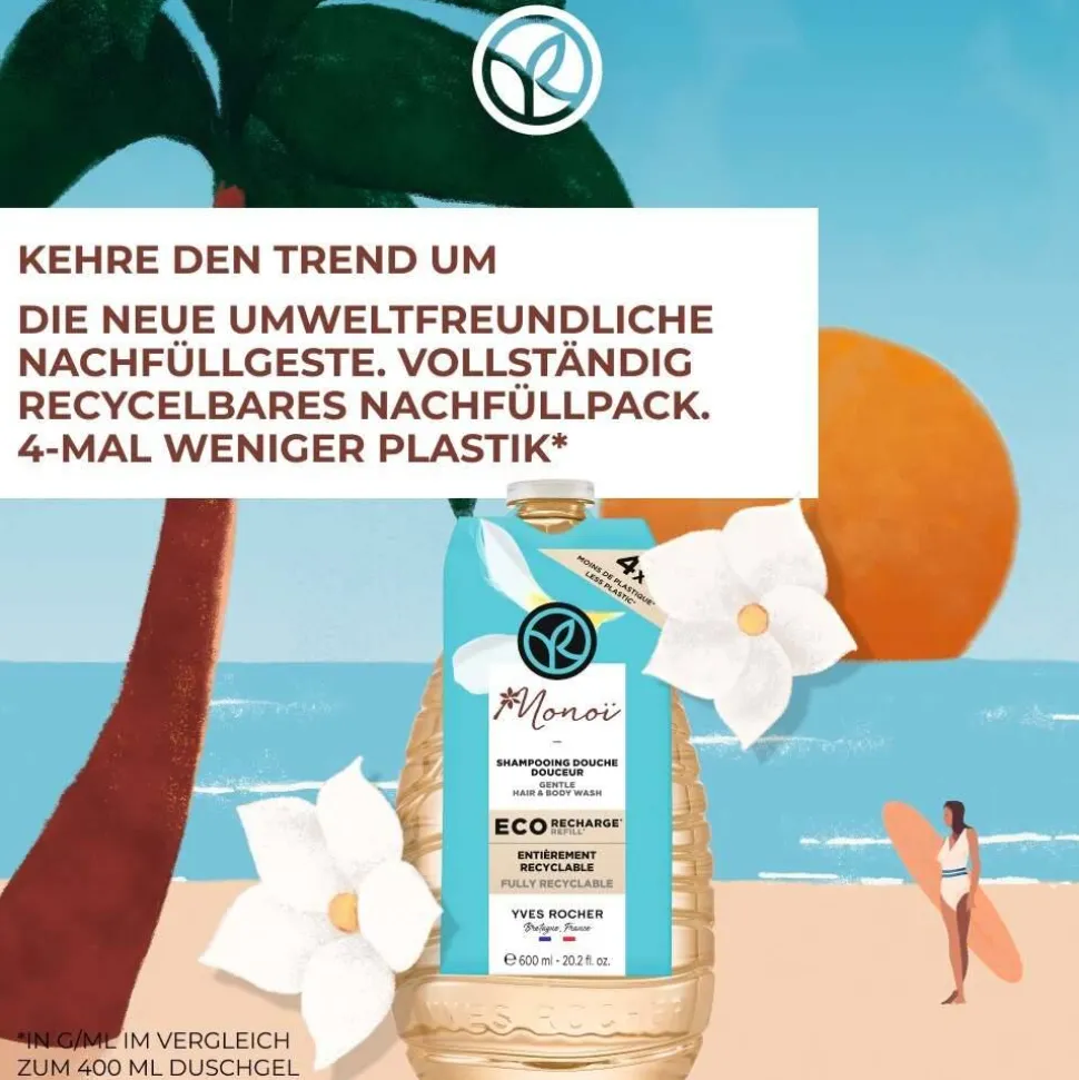 Nachfüllpack Dusch-Shampoo Monoi