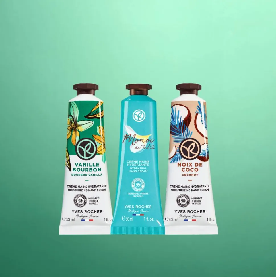 Trio Handcremes – Kokos, Vanille, Monoi